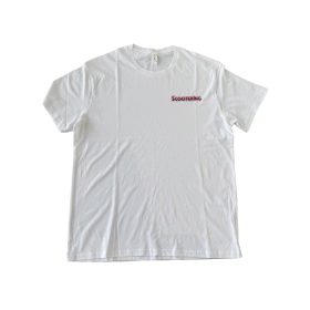 Scootering T Shirt - White - logo on chest