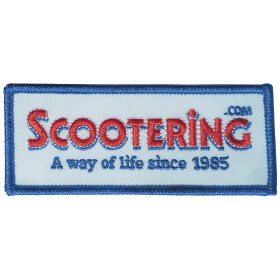 Embroidered Scootering Badge / Patch