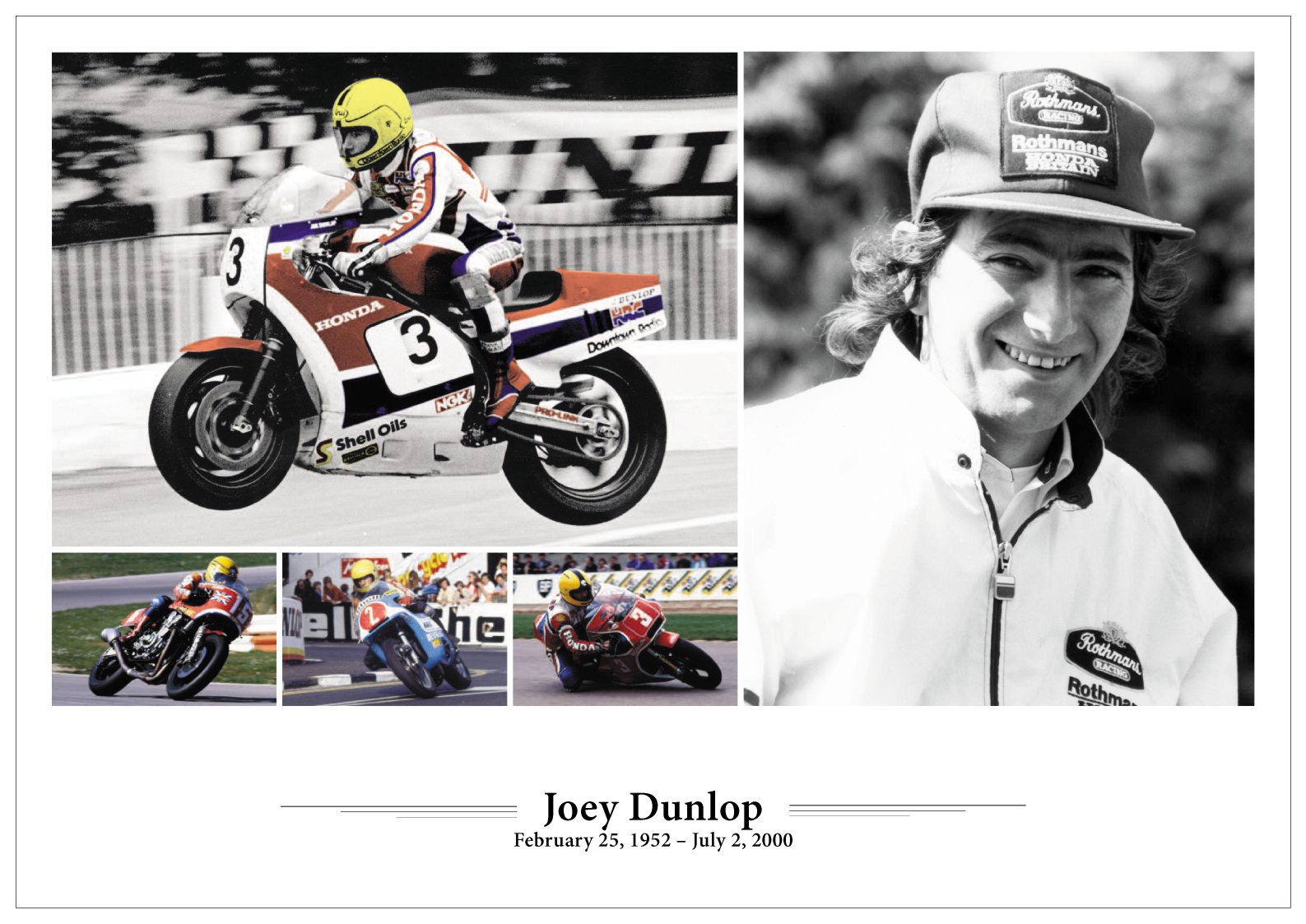 Joey Dunlop - A3 Poster / Print