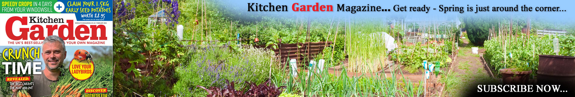 Kitchen Garden Magazine - Subscribe and get ready as spring is just around the corner.