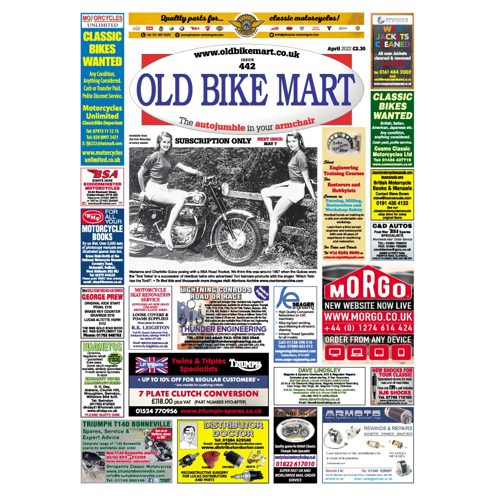 Old Bike Mart Newspaper - Subscribe and save