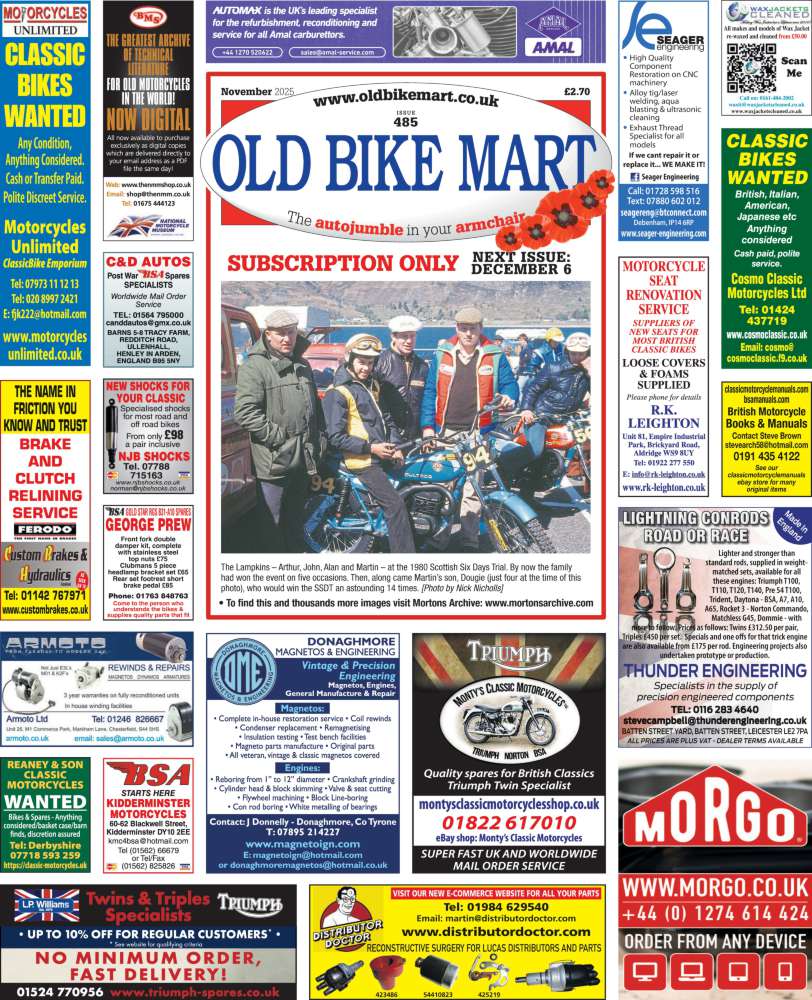 Old Bike Mart Newspaper Subscription